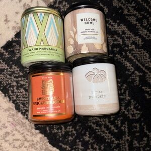 White Barn Green and Orange Candle Set Other